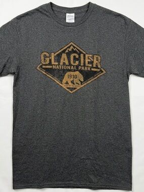 Delta Pro Weight Glacier National Park 1910 Unisex Short Sleeve Shirt Size M